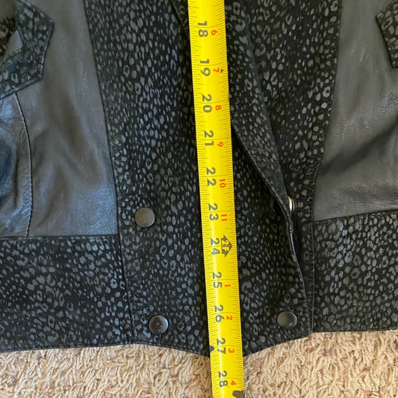 Womens Vintage Giovanni Black Leather Jacket size Small - Picture 6 of 14